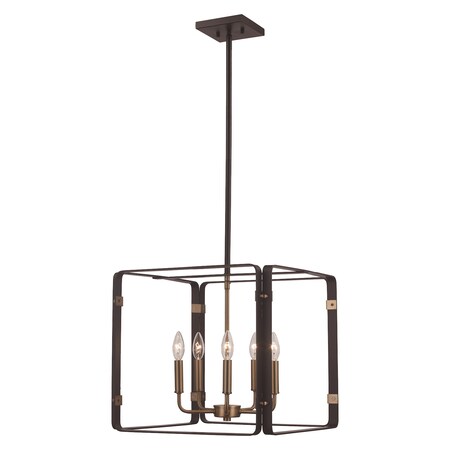 Trans Globe 5Lt Industrial Cage-Bk/Ag 11045 BK/AG